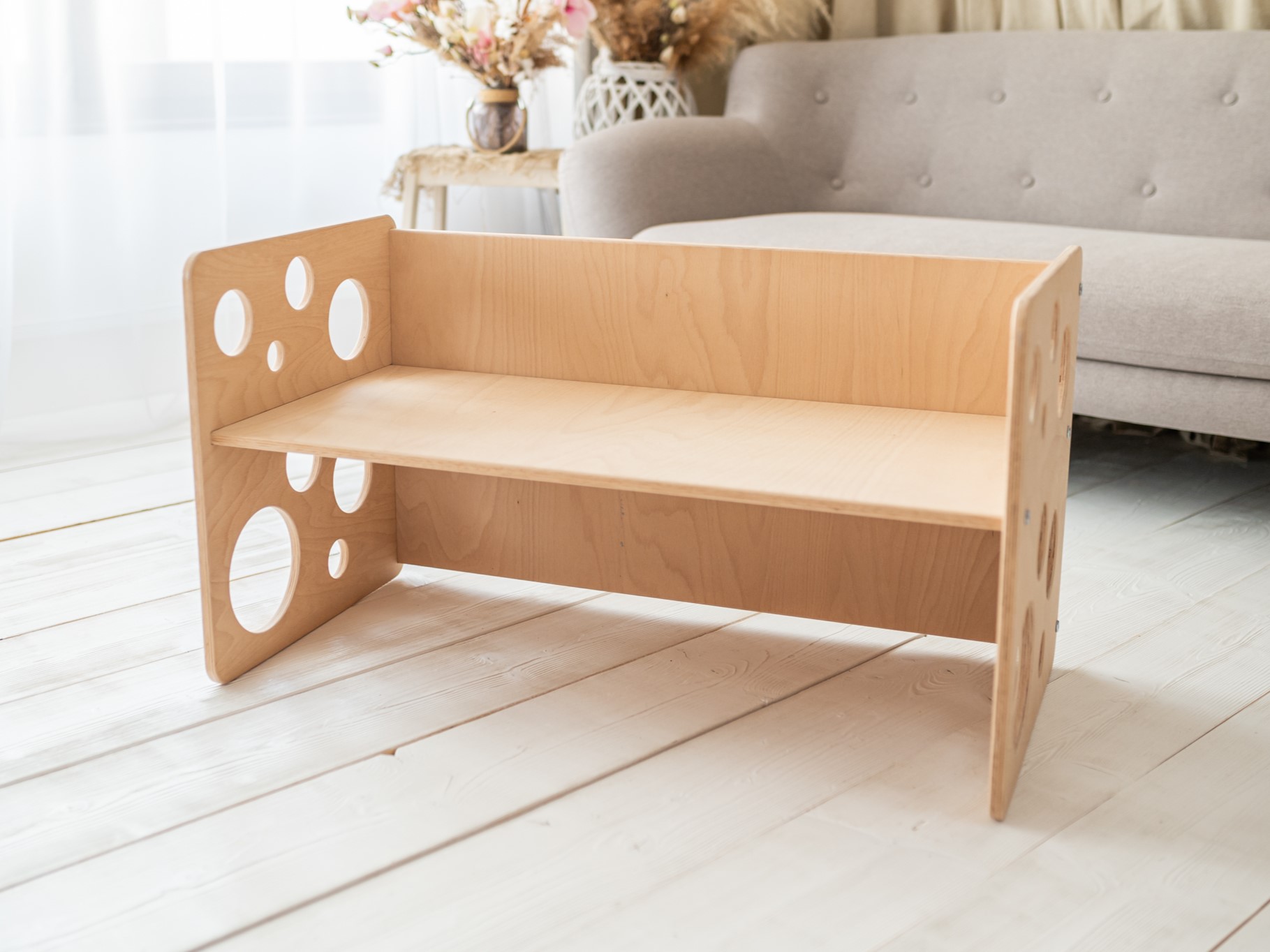 Levně Woodisio Židle TARA mini/midi/maxi Barva: Přírodní dřevo, Variant: Maxi