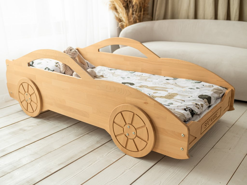 Levně Woodisio Postel AUTO Variant: 160 x 70, Barva: Transparentní matný lak