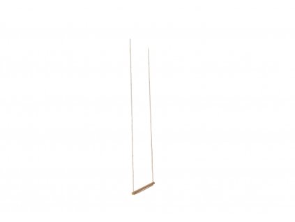 Klasická hojdačka na dvoch lanách v minimalistickom dizajne. O to viac prekvapí aké akrobatické kúsky na nej deti dokážu predvádzať.