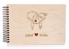 Wooden wedding photo albums