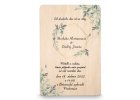 Wooden wedding invitation