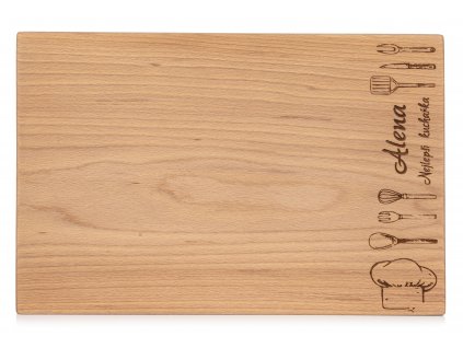 Dřevěné kuchyňské prkénko Kuchař