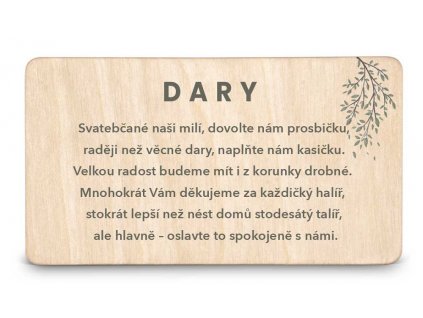 Kartička dary PODZIM1 NATURE