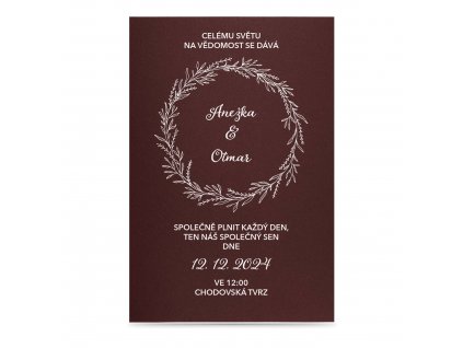 Paper wedding invitation MOTIV