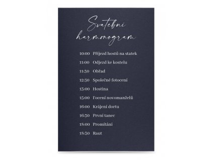 SvatebníHARMONOGRAM papír 11