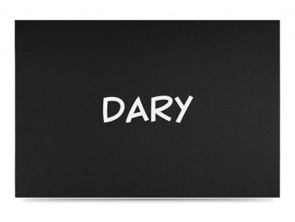 Papírová kartička DARY