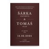 Paper wedding invitation MODERN