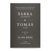 Paper wedding invitation MODERN