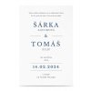 Paper wedding invitation MODERN