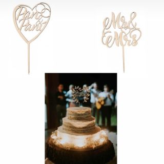 Ozdobte svůj svatební dort svými jmény či nápisem! Pokud je vaše svatba laděná do přírodních motivů je takový zápich na...