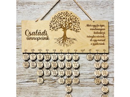 Családi öröknaptár - idézettel