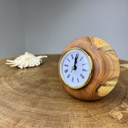 Dřevěné stolní hodiny Rivela