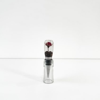 Dřevěná zátka na víno Flower