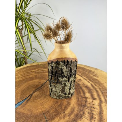 Dřevěná váza 22 cm Kaisa