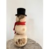 Dřevěná dekorace sněhulák Casper