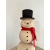 Dřevěná dekorace sněhulák Casper