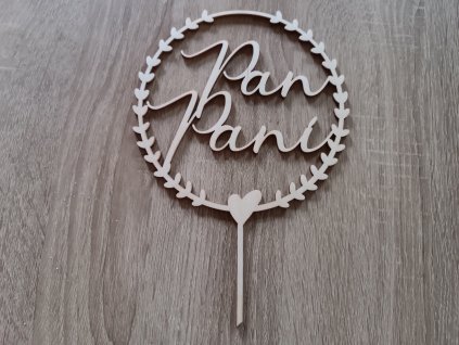 Svatební zápich - Pan, paní a srdíčko