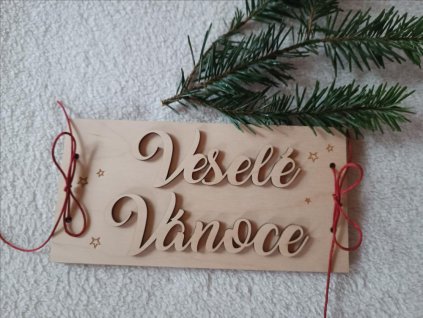 Dárková karta na peníze Veselé Vánoce