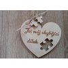 Dekorační srdíčko Jsi můj chybějící dílek