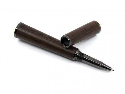 Dřevěné kuličkové pero Alpha Wenge Gunmetal