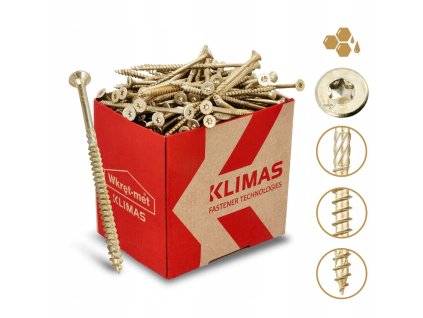 WKCS 4x40mm-400ks-skrutky do dreva so zapustenou hlavou