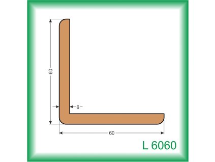 Rohové lišty L 60x60mm