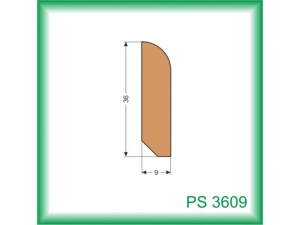 Podlahové lišty PS 36x09mm