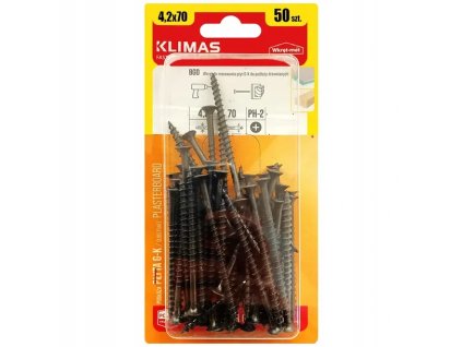 BGD 4.2x70mm-50ks-skrutky-sadrokartón / drevo