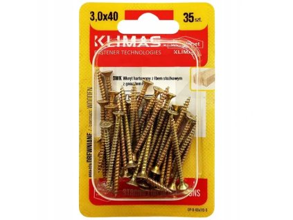 BWK 3x40mm-35ks-skrutky do drevo-krížové