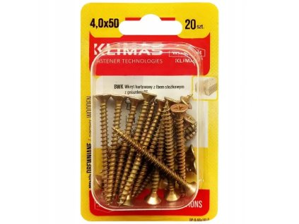 BWK 4x50mm-20ks-skrutky do drevo-krížové