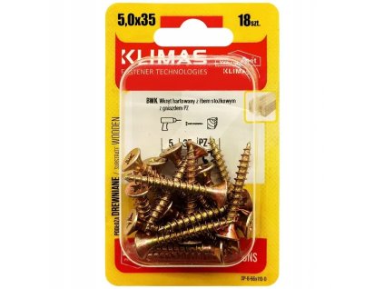 BWK 5x35mm-18ks-skrutky do drevo-krížové