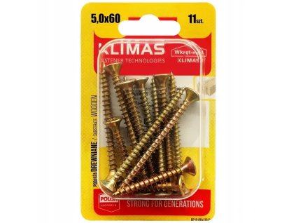 BWK 5x60mm-11ks-skrutky do drevo-krížové