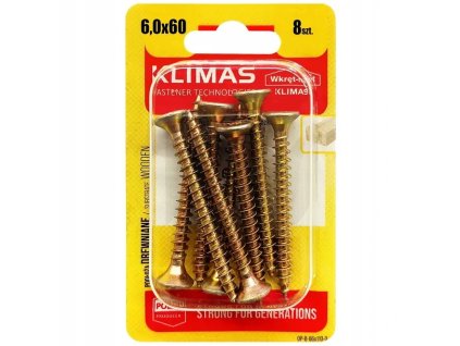 BWK 6x60mm-8ks-skrutky do drevo-krížové