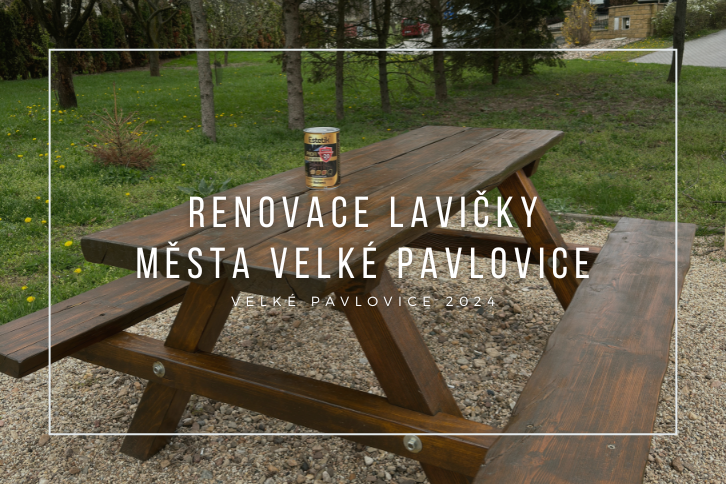 Návrat k původní kráse: Renovace lavičky pro město Velké Pavlovice