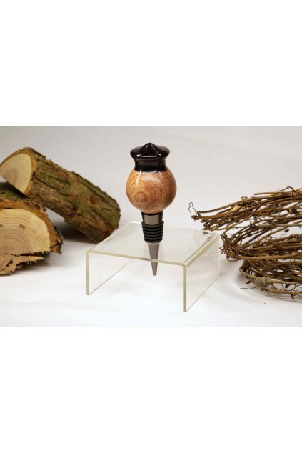 Zátka na víno ZVP009 Amaranthové dřevo a pryskyřice