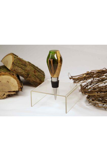 Zátka na víno ZVP012 Třešňové dřevo a pryskyřice