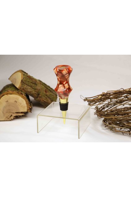 Zátka na víno ZVP015 Břízové dřevo a pryskyřice