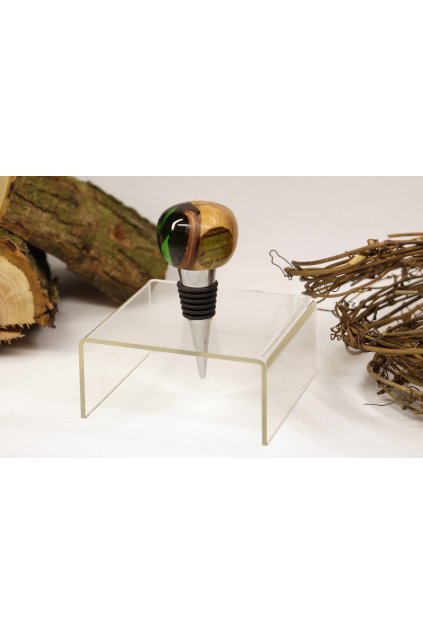 Zátka na víno ZVP017 Třešňové dřevo a pryskyřice