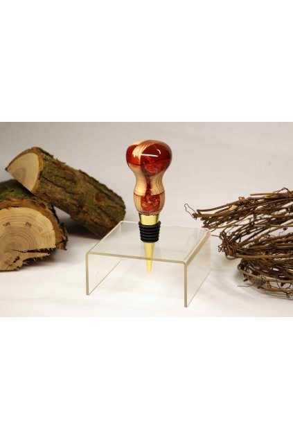 Zátka na víno ZVP020 Borovicové dřevo a pryskyřice