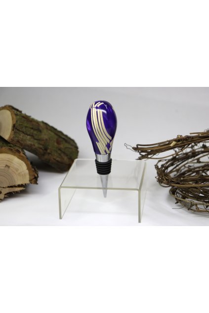 Zátka na víno ZVP034 Bambusové plátky a pryskyřice