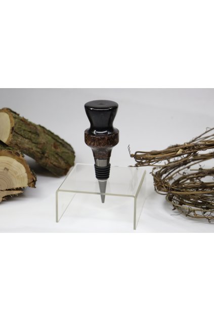 Zátka na víno ZVP042 Dřevěné hobliny a pryskyřice