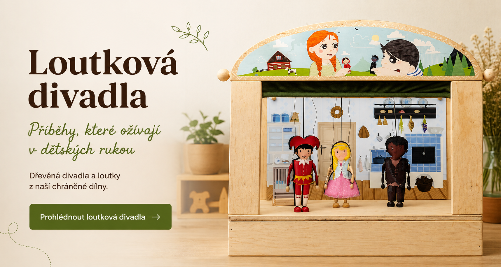 Dřevěné loutkové divadlo Wood Season