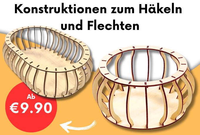 Konstruktionen zum Häkeln und Flechten
