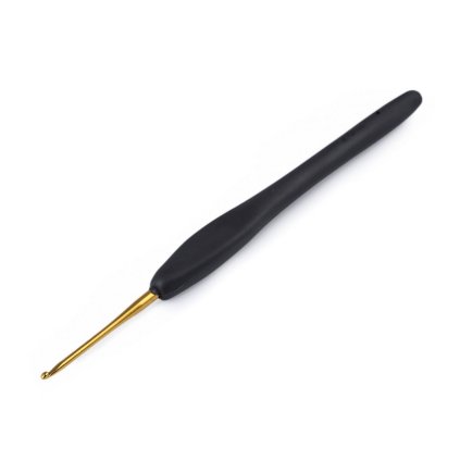 Häkelnadel mit Griff aus Silikon Gr. 2; 2,5; 3; 3,5; 4; 4,5; 5; 5,5; 6 (Varianta 1 (2 mm) schwarz, Balení 1 Stück)