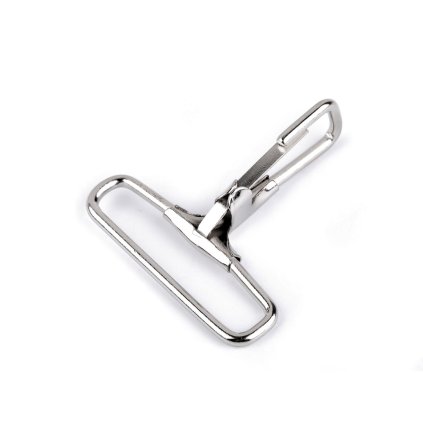 Metall-Karabiner, Durchzug 38 mm (Varianta Nickel, Balení 5 Stück)