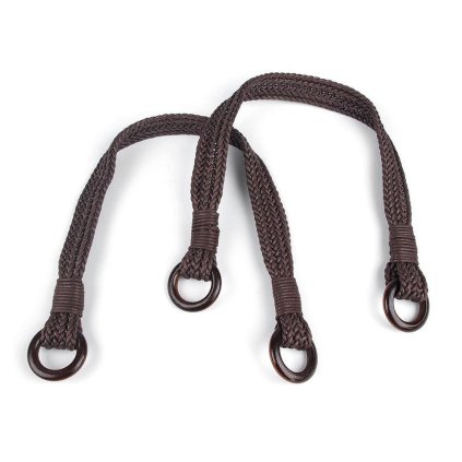 Taschengriffe geflochten Länge 54 cm mit Ringen (Varianta 2 schwarz, Balení 2 Stück)