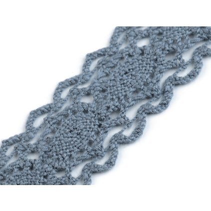 Klöppelspitze/Einsatzspitze aus Baumwolle, Breite 25 mm (Varianta 4 weiß, Balení 22.5 M)