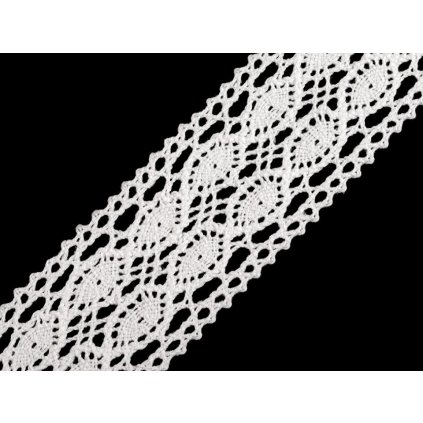Klöppelspitze/Einsatzspitze aus Baumwolle, Breite 40 mm (Varianta 3 Naturfarbe hell, Balení 22.5 M)