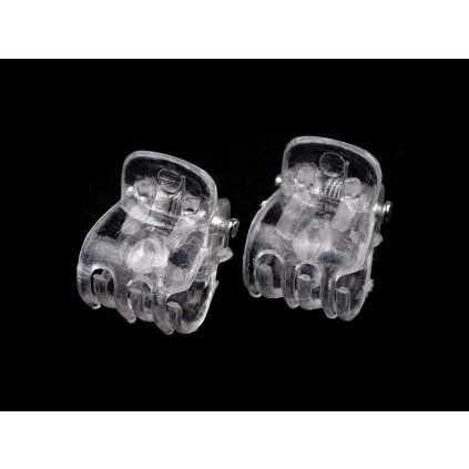 Haarklammer klein 10x13 mm transparent (Varianta 1 Transparent, Balení 20 Stück)