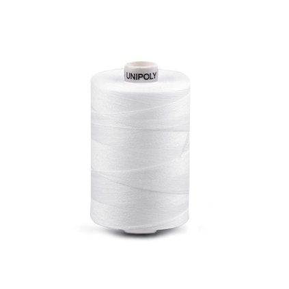 Unipoly Fäden Polyester Wicklung 1.000 m (Varianta 001 weiß, Balení 1 Stück)